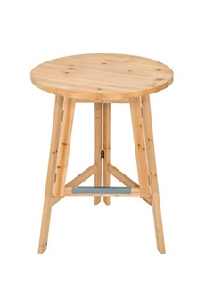 table haute tectake mange debout en bois table haute pliable 79x110cm