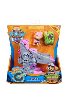 Figurine pour enfant Spin Master Spin master 6059520 - paw patrol - dino de luxe themed vehicle skye