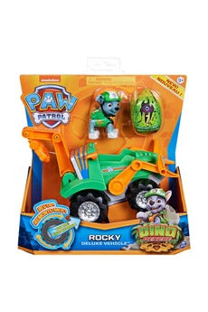 Figurine pour enfant Spin Master Spin master 6059525 - paw patrol - dino de luxe themed vehicle rocky