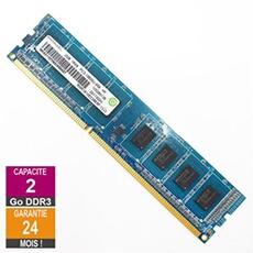 Barrette Mémoire 2Go RAM DDR3 RMR1810EC58E8F DIMM PC3-10600U 1Rx8
