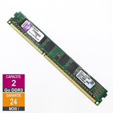 Barrette Mémoire 2Go RAM DDR3 KTH9600BS/2G DIMM PC3-10600U 1Rx8 LP