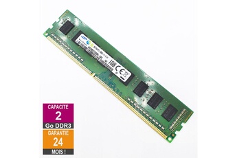 Barrette Mémoire Samsung Barrette Mémoire 2Go Ram Ddr3 Samsung M378B5773Qb0-Ck0 Dimm Pc3-12800U 1Rx8