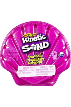 Autres jeux créatifs Spin Master Spin master 6054245 - kinetic sand récipient en coquillage avec 127 g de sable rose fluo et sable