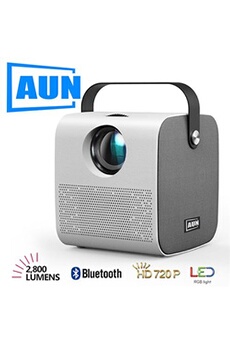 Vidéoprojecteur Aun Vidéoprojecteur MINI AKEY7 Young pour Full HD 1080P, 3D Beamer Home Cinema Version Android