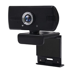 Webcam HD 1080P - USB 2.0 - Microphone Intégré - Pour PC et Ordinateur Portable - Noir