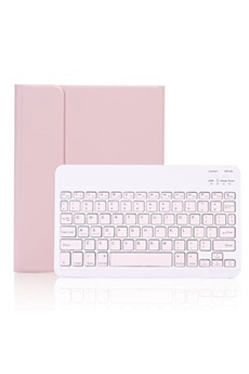 Etui de protection avec amovible bluetooth clavier pour Apple iPad 10.2 -Rose