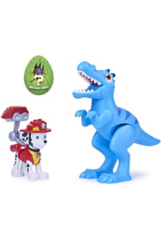 Figurine pour enfant Spin Master Spin master 6059510 - paw patrol pack de 2 figurines dino rescue - modèle marshall