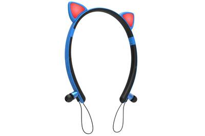 Ecouteurs Justgreenbox Tws Casque Sans Fil Bandeau Lumineux Chat Oreille Dessin Anime Mignon Casque Magnetique Monte Sur La Tete Bluetooth 5 0 Darty