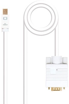 10.15.4105 - Câble convertisseur Mini DisplayPort vers VGA, Mini DisplayPort/M-VGA/M, Blanc, 5.0 m