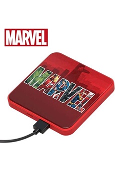 Chargeur pour téléphone mobile Tribe Power Bank 4000 mAh Marvel Logo - Chargeur de batteries portable universel original Marvel, PBL21600