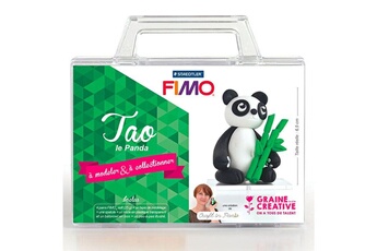 Pâte à modeler et bougie Graine Creative Coffret de modelage pâte polymère pour enfants - tao le panda 6,5 cm