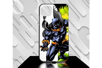 Design Box Coque et étui téléphone mobile compatible pour iphone 12 pro max black panther la panthere noire comics 05