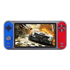 Console de jeu Portable 1200 intégrée,Ecran de 7 pouces-Bleu