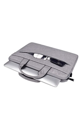 Sacoche pour ordinateur portable GENERIQUE Sacoche avec sangle 15 pour Mac  Housse Protection Pochette Ordinateur Portable 15 Pouces (GRIS)