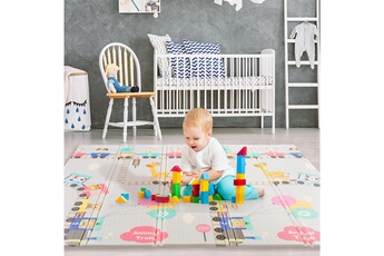 Tapis d'éveil Caroma Tapis d'éveil tapis de jeu pour bébé enfant imperméable - 180x200x1cm
