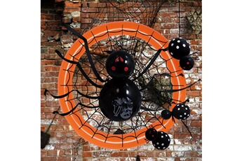 Autres jeux créatifs AUCUNE Halloween décoration bal loons spider loon maison fête - noir