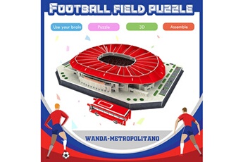 Autre jeux éducatifs et électroniques AUCUNE Puzzle 3d en trois dimensions bricolage orthographe insérer terrain de football enfants jouets - multicolore