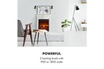 KLARSTEIN Etna pozzolana cheminée électrique 1800w , 2 puissances de chauffage , pour 36 m² , minuterie, télécommande - blanc photo 2