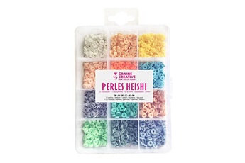 Bijou de déguisement Graine Creative Boîte de perles heishi - 12 couleurs pastel