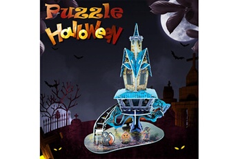 Autres jeux créatifs AUCUNE Modèle de papier puzzle château en trois dimensions 3d cadeau halloween - multicolore