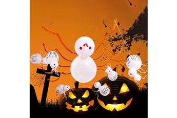 Autres jeux créatifs AUCUNE Halloween décoration bal loons spider loon maison fête - blanc