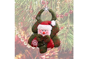 Peluche AUCUNE Santa claus hanging christmas tree door decoration jouet gift - multicolore