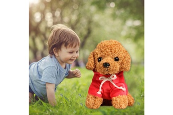 Peluche AUCUNE Chiot en peluche poupée teddy dog rag doll mignon trompette simulation animal - multicolore