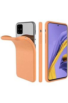 Coque et étui téléphone mobile Toproduits Coque silicone gel Orange ultra mince pour Samsung A71 []