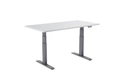 Bureau Kimex Bureau Motorise 150 X 75 Cm Plateau Blanc Pied Gris Darty Bureau Kimex Bureau Motorise 150 X 75 Cm Plateau Blanc Pied Gris Darty