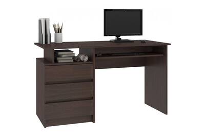 Bureau Hucoco Toska Bureau Informatique Style Contemporain 135x77x60 Cm Grand Plateau 3 Tiroirs Niche De Rangement Mobilier Bureau Wenge Darty Bureau Hucoco Toska Bureau Informatique Style Contemporain 135x77x60 Cm Grand Plateau 3 Tiroirs Niche De Rangement Mobilier Bureau Wenge Darty