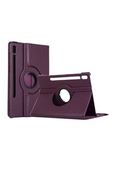 Housse violette pour Samsung Galaxy S7 Plus / S7 FE / S8 Plus 12.4 pouces (SM-T970/ T975/ T976) Wifi / 4G rotative - Etui violet coque de protection