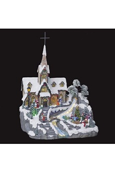 Fééric Lights & Christmas Boules de Noël Féérie - Village animé et lumineux Eglise Gris en ville