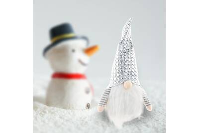 Peluches Aucune Noel Nain Decoration Sans Visage Poupee De Table Cadeau Jouets Argent Darty