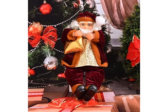 Autre jeux éducatifs et électroniques AUCUNE 1pc santa flannel ornament festival party xmas table decor doll - pastèque rouge