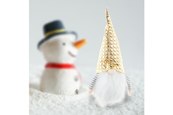Peluche AUCUNE Noël nain décoration sans visage poupée de table cadeau jouets - or