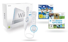 Console Wii blanche + Wii Sports et Wii Sports Resort Edition Limitée
