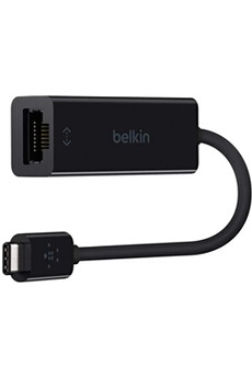 Vidéoprojecteur Pas de marque Belkin - Adaptateur USB C vers Ethernet femelle - Noir (compatible avec le nouvel iPad Pro)