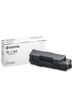Toner Pas de marque Cartouche compatible - Toner Kyocera TK-1160K d'origine. Noir, 7 200 pages ISO 19752, compatible imprimante ECOSYS P2040dn, P2040dw