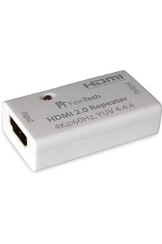 Vidéoprojecteur Pas de marque FeinTech VMR00100 HDMI 2.0 répéteur amplificateur de signal (4K, HDR, 50 m de portée) blanc