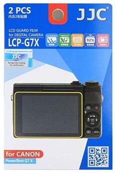 JJC LCP-G7X Protecteur d'écran Film pour Canon PowerShot G7X (Import Royaume Uni)