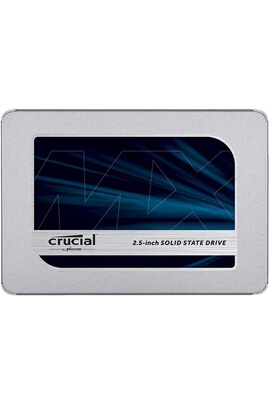 Disque dur interne Crucial 500Go CT500MX500SSD1 SSD interne  MX500-jusqu'à 560 Mo/s (3D NAND, SATA, 2,5 pouces)