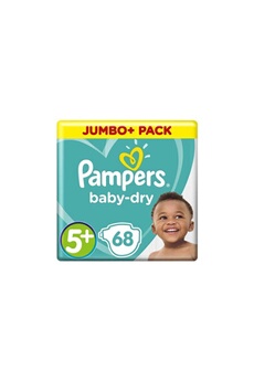 Couche bébé Pampers Pampers baby-dry, taille 5+, 12-17 kg, 68 couches - jumbo pack