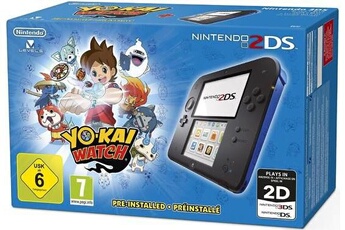 Console Nintendo 2Ds - Noir/Bleu + Yo-Kai Watch Préinstallé