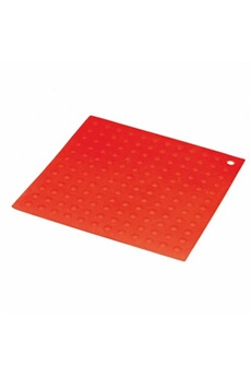 torchon pujadas torchon en silicone rouge 17,6 x 17,6 cm - - silicone
