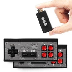 Connectique et chargeur console Qumox Y2-HD HDMI Console de jeux rétro contrôleur manette de jeu sans fil avec 568 Classic Games intégrés noir