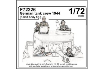 Figurine pour enfant Cmk/czech Master Kits German 1944 tank crew x 5 figurines avec buste seul
