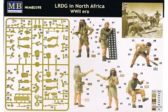 Figurine pour enfant Masterbox Lrdg en afrique du nord - seconde guerre mondiale