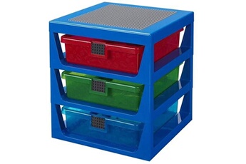 Lego Lego Lego étagère de rangement 3 tiroirs 37,5 x 34,5 cm polypropylène/abs bleu