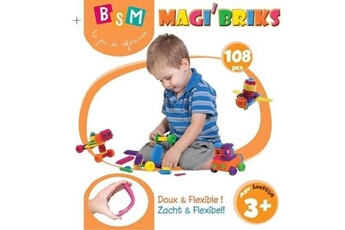 Autres jeux de construction GENERIQUE Bsm magic brix - 108 pieces avec fiches modele ed 929108