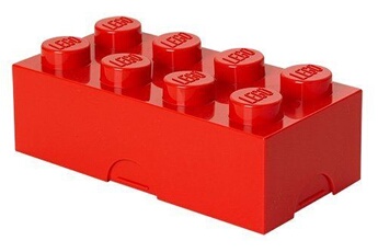 Lego Lego Lego lunchbox classic brick 8 - rood